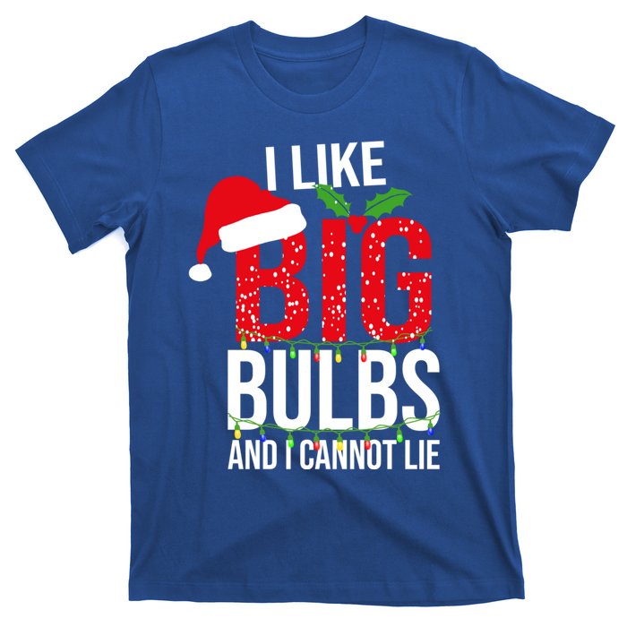 I Like Big Bulbs And Cannot Lie Christmas Light Decorator Gift T-Shirt