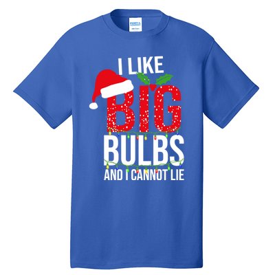 I Like Big Bulbs And Cannot Lie Christmas Light Decorator Gift Tall T-Shirt