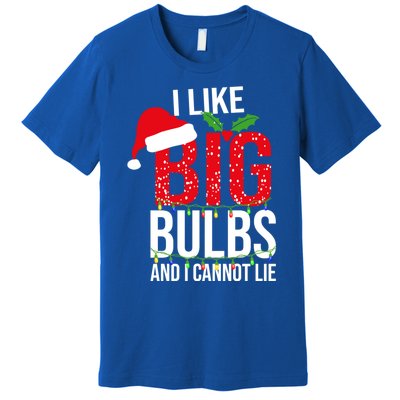 I Like Big Bulbs And Cannot Lie Christmas Light Decorator Gift Premium T-Shirt