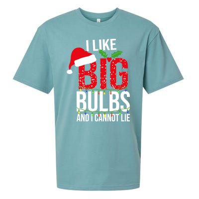 I Like Big Bulbs And Cannot Lie Christmas Light Decorator Gift Sueded Cloud Jersey T-Shirt