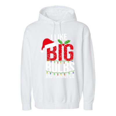 I Like Big Bulbs And Cannot Lie Christmas Light Decorator Gift Garment-Dyed Fleece Hoodie