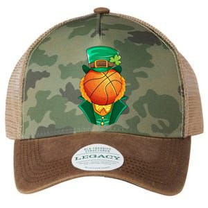 Irish Leprechaun Basketball St Patricks Day Shamrock Lucky Gift Legacy Tie Dye Trucker Hat