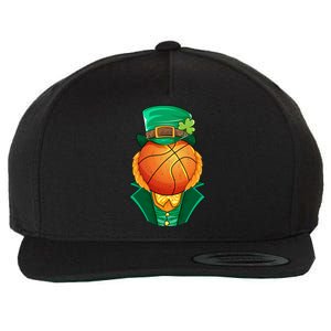 Irish Leprechaun Basketball St Patricks Day Shamrock Lucky Gift Wool Snapback Cap