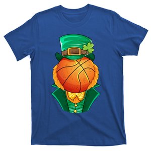 Irish Leprechaun Basketball St Patricks Day Shamrock Lucky Gift T-Shirt