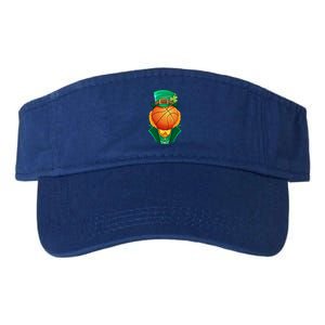 Irish Leprechaun Basketball St Patricks Day Shamrock Lucky Gift Valucap Bio-Washed Visor