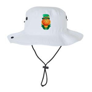 Irish Leprechaun Basketball St Patricks Day Shamrock Lucky Gift Legacy Cool Fit Booney Bucket Hat