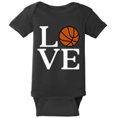 I Love Basketball Baby Bodysuit