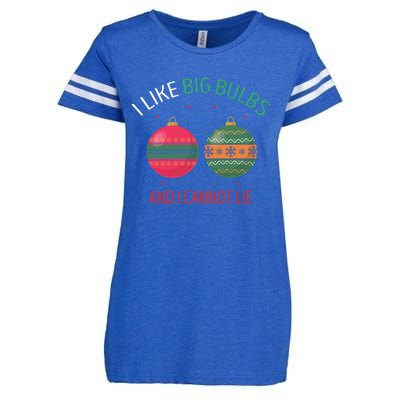 I Like Big Bulbs And I Cannot Lie Christmas Couples Present Gift Enza Ladies Jersey Football T-Shirt