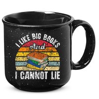 I Like Big Books And I Cannot Lie Bookworm Reading Teacher 15oz Campfire Ceramic Mug