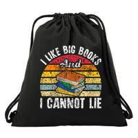 I Like Big Books And I Cannot Lie Bookworm Reading Teacher Drawstring Bag