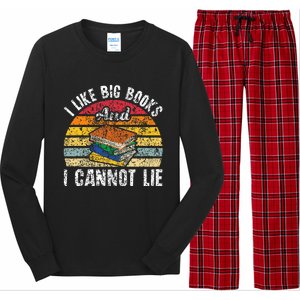 I Like Big Books And I Cannot Lie Bookworm Reading Teacher Long Sleeve Pajama Set