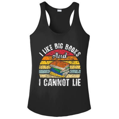I Like Big Books And I Cannot Lie Bookworm Reading Teacher Ladies PosiCharge Competitor Racerback Tank