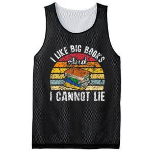 I Like Big Books And I Cannot Lie Bookworm Reading Teacher Mesh Reversible Basketball Jersey Tank