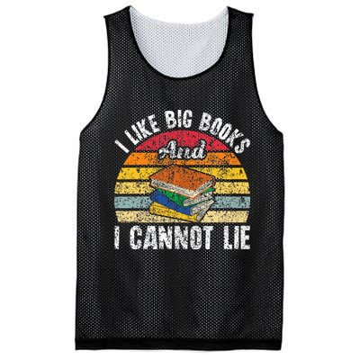 I Like Big Books And I Cannot Lie Bookworm Reading Teacher Mesh Reversible Basketball Jersey Tank