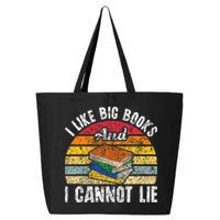 I Like Big Books And I Cannot Lie Bookworm Reading Teacher 25L Jumbo Tote