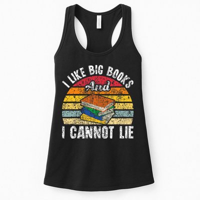 I Like Big Books And I Cannot Lie Bookworm Reading Teacher Womens Tank Top