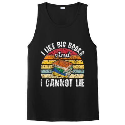 I Like Big Books And I Cannot Lie Bookworm Reading Teacher PosiCharge Competitor Tank
