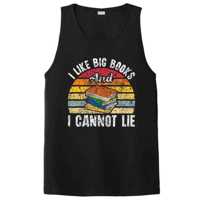 I Like Big Books And I Cannot Lie Bookworm Reading Teacher PosiCharge Competitor Tank