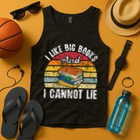I Like Big Books And I Cannot Lie Bookworm Reading Teacher Tank Top