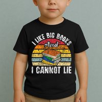 I Like Big Books And I Cannot Lie Bookworm Reading Teacher Toddler T-Shirt