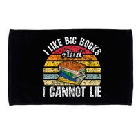 I Like Big Books And I Cannot Lie Bookworm Reading Teacher Microfiber Hand Towel