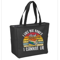 I Like Big Books And I Cannot Lie Bookworm Reading Teacher Zip Tote Bag