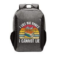 I Like Big Books And I Cannot Lie Bookworm Reading Teacher Vector Backpack