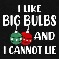 I Like Big Bulbs And I Cannot Lie Xmas Couples Matching Gift Ladies PosiCharge Tri-Blend Wicking Tank