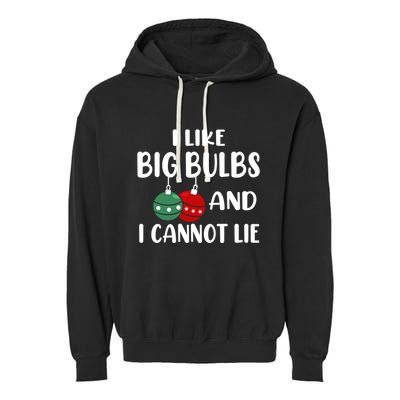 I Like Big Bulbs And I Cannot Lie Xmas Couples Matching Gift Garment-Dyed Fleece Hoodie