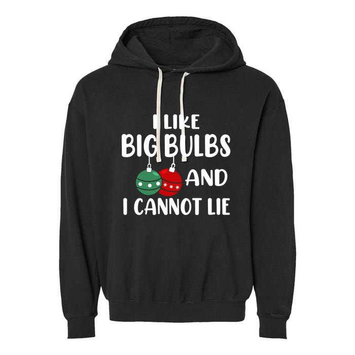 I Like Big Bulbs And I Cannot Lie Xmas Couples Matching Gift Garment-Dyed Fleece Hoodie