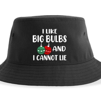 I Like Big Bulbs And I Cannot Lie Xmas Couples Matching Gift Sustainable Bucket Hat