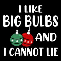 I Like Big Bulbs And I Cannot Lie Xmas Couples Matching Gift 7-Panel Snapback Hat