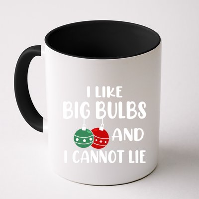 I Like Big Bulbs And I Cannot Lie Xmas Couples Matching Gift Mug