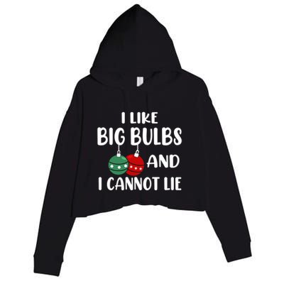I Like Big Bulbs And I Cannot Lie Xmas Couples Matching Gift Crop Fleece Hoodie