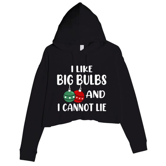 I Like Big Bulbs And I Cannot Lie Xmas Couples Matching Gift Crop Fleece Hoodie