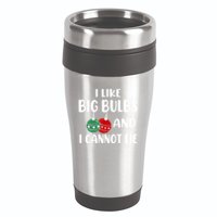 I Like Big Bulbs And I Cannot Lie Xmas Couples Matching Gift 16oz Travel Tumbler