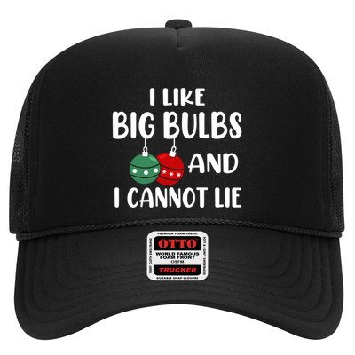 I Like Big Bulbs And I Cannot Lie Xmas Couples Matching Gift Trucker Hat