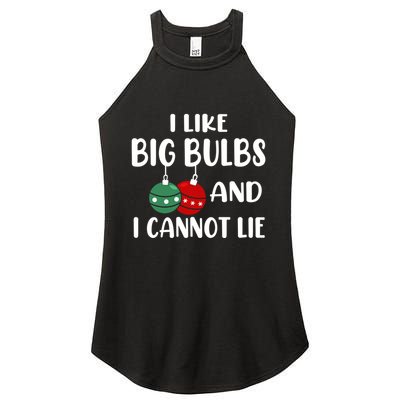 I Like Big Bulbs And I Cannot Lie Xmas Couples Matching Gift Women's Perfect Tri Rocker Tank