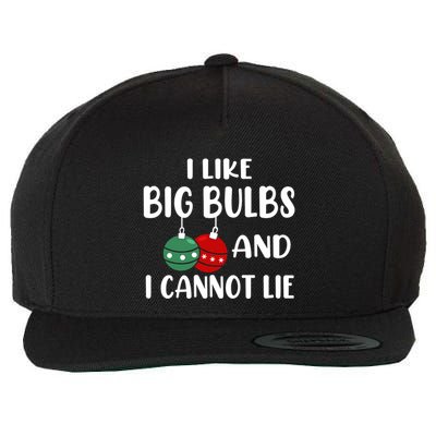 I Like Big Bulbs And I Cannot Lie Xmas Couples Matching Gift Wool Snapback Cap