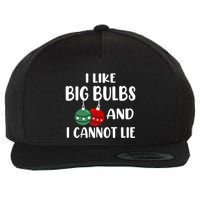 I Like Big Bulbs And I Cannot Lie Xmas Couples Matching Gift Wool Snapback Cap