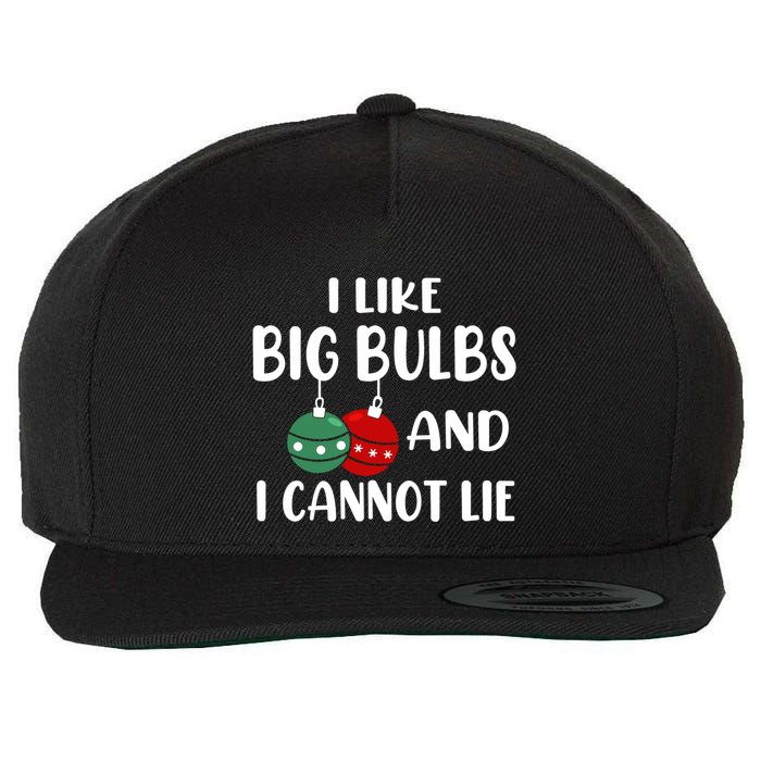 I Like Big Bulbs And I Cannot Lie Xmas Couples Matching Gift Wool Snapback Cap