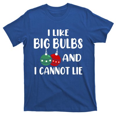 I Like Big Bulbs And I Cannot Lie Xmas Couples Matching Gift T-Shirt