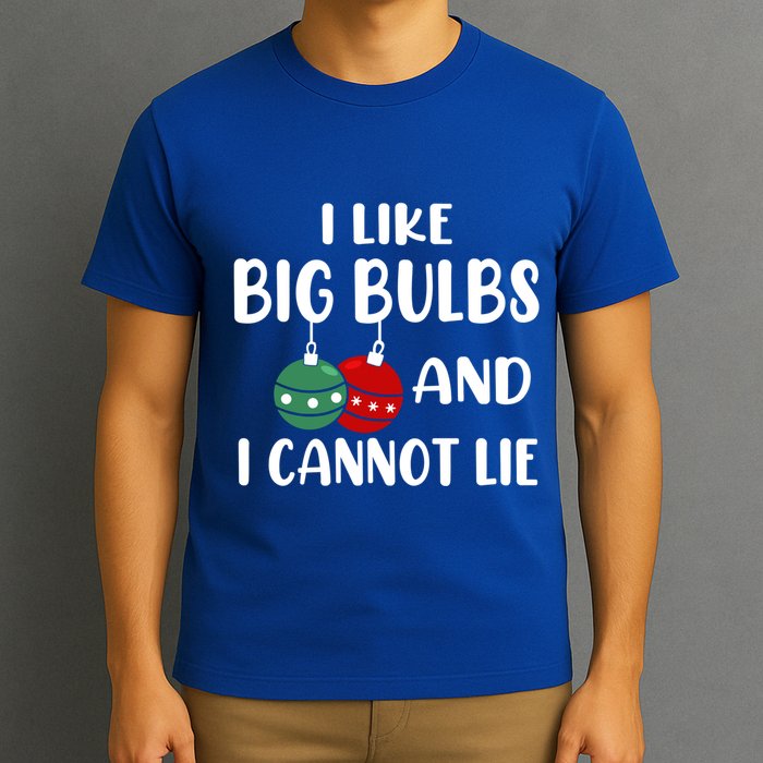 I Like Big Bulbs And I Cannot Lie Xmas Couples Matching Gift T-Shirt