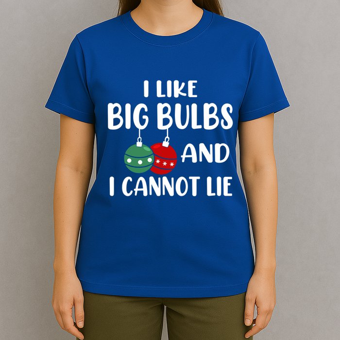 I Like Big Bulbs And I Cannot Lie Xmas Couples Matching Gift T-Shirt