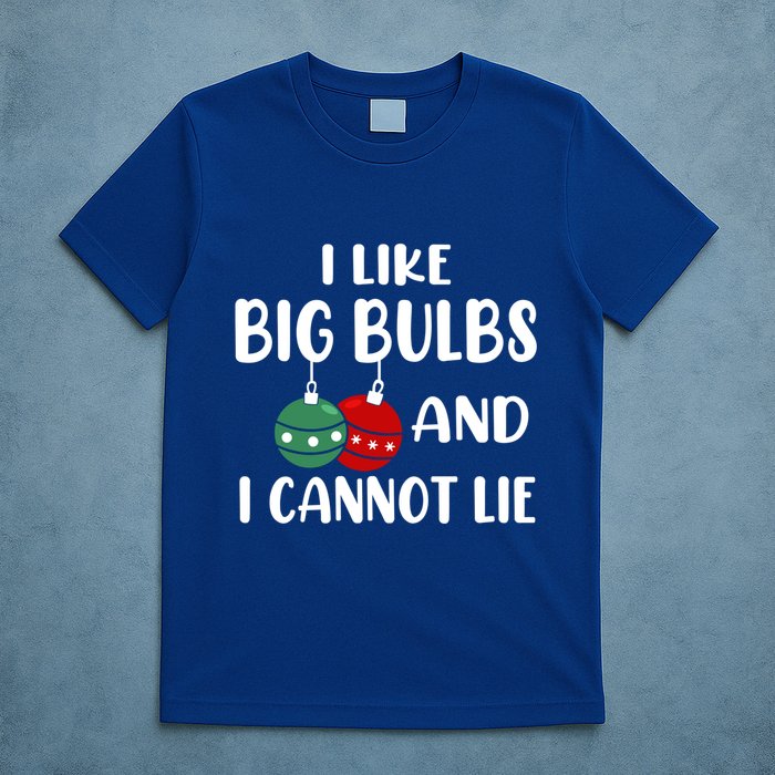 I Like Big Bulbs And I Cannot Lie Xmas Couples Matching Gift T-Shirt