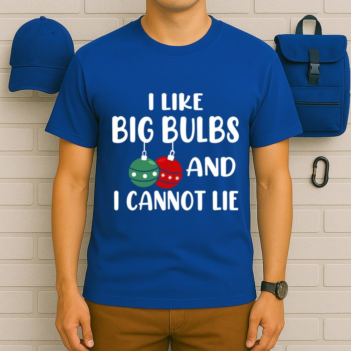 I Like Big Bulbs And I Cannot Lie Xmas Couples Matching Gift T-Shirt