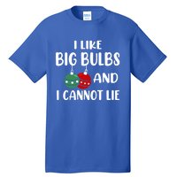 I Like Big Bulbs And I Cannot Lie Xmas Couples Matching Gift Tall T-Shirt