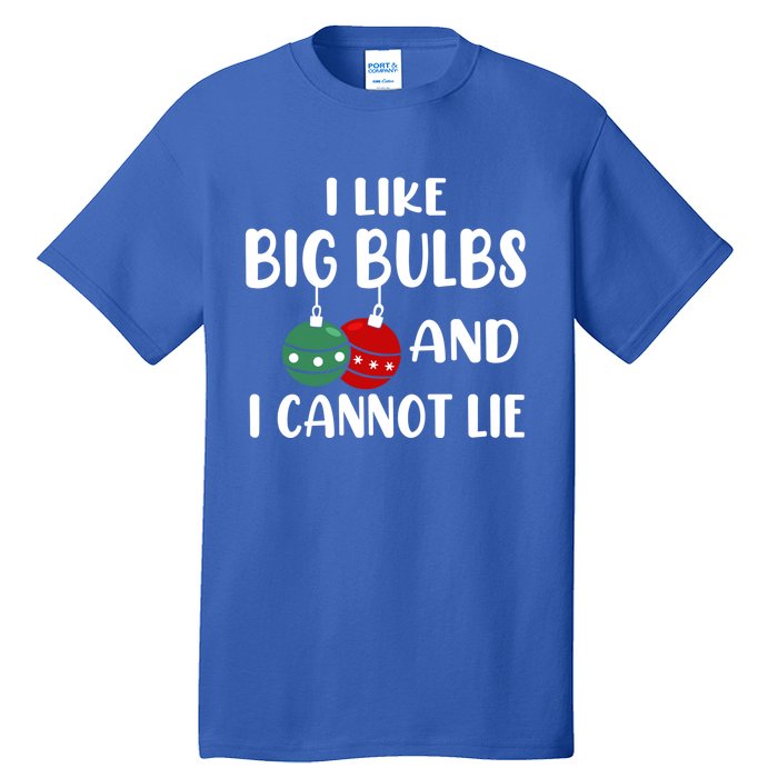 I Like Big Bulbs And I Cannot Lie Xmas Couples Matching Gift Tall T-Shirt