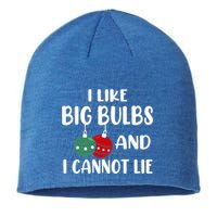 I Like Big Bulbs And I Cannot Lie Xmas Couples Matching Gift Sustainable Beanie