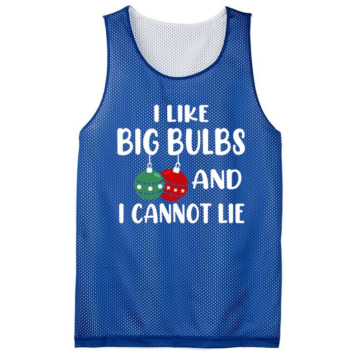 I Like Big Bulbs And I Cannot Lie Xmas Couples Matching Gift Mesh Reversible Basketball Jersey Tank